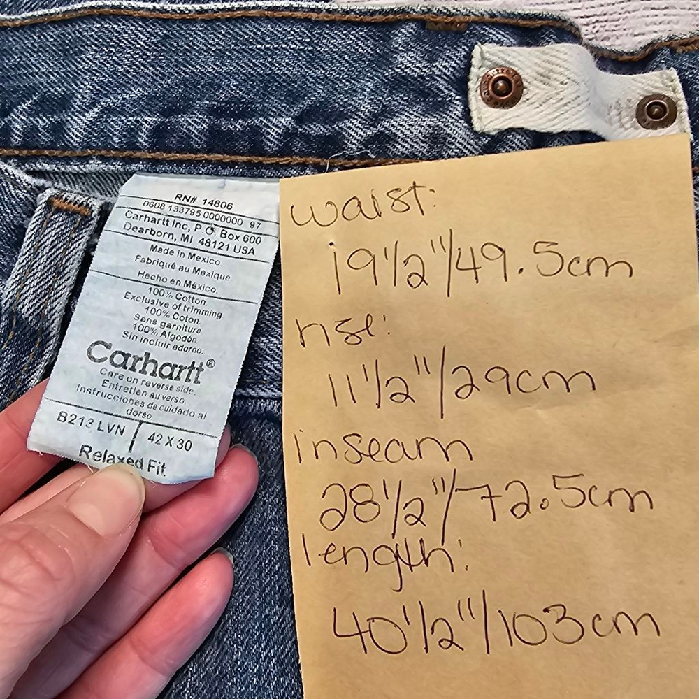 Carhartt 40x32 relaxed fit denim jeans - Picture 2 of 12